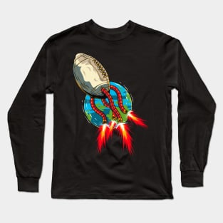 Football American Illustration Long Sleeve T-Shirt